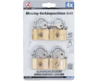BGS Zámky visací mosazné, 40 mm, 4 kusy (2)