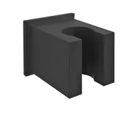 SAPHO Držák sprchy hranatý, pevný, černá mat SAPHO Držák sprchy hranatý, pevný, černá mat