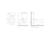 SAPHO KAIRO WC kombi, zadní odpad, bílá (7)