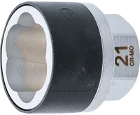 BGS Nástrčná hlavice se spirálovým profilem / šroubovák , pohon vnější šestihran 21 mm , 21 BGS Nástrčná hlavice se spirálovým profilem / šroubovák , pohon vnější šestihran 21 mm , 21