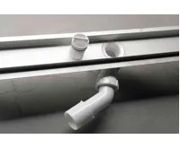 AQUALINE BUCANERA nerezový podlahový žlab s roštem, L-900, DN50 (4)