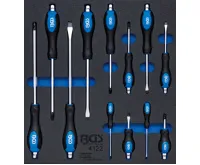 BGS Vložka do dílenského vozíku 2/3: sada šroubováků, 12dílná BGS Vložka do dílenského vozíku 2/3: sada šroubováků, 12dílná