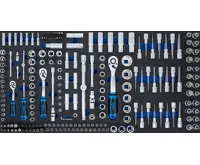 BGS Vložka do dílenského vozíku XL: sada nástrčných klíčů, 216dílná