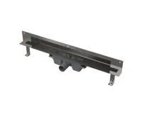 ALCAPLAST Odtokový systém pro zabudování do stěny, kryt nerez-mat APZ5-SHADE-650