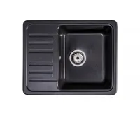 GRANISIL BAIRO 565.5 Granitový dřez s odkapem, černý