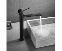 SAPHO SOLARIS stojánková umyvadlová baterie vysoká, černá mat (7)