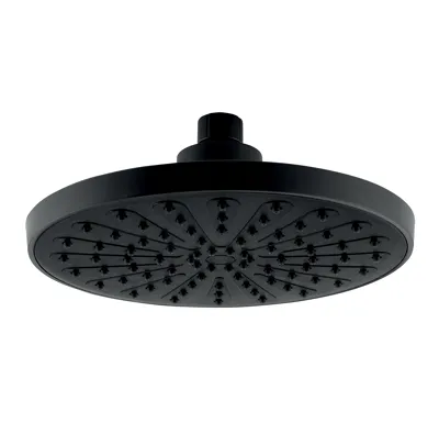 NOVASERVIS Pevná hlavová sprcha, průměr 200 mm, černá - RUP/200,5