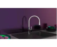 Eisl Flexo světle šedá / lesklý chrom (13)