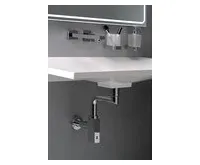 OMP TEA QUASAR umyvadlový sifon šetřící místo, 5/4" odpad 32mm, chrom (1)