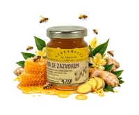 Medovinka, s.r.o. Med se zázvorem (kostky) 85g