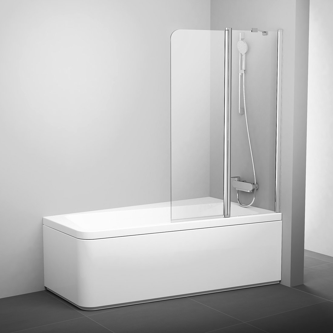 Ravak vanová zástěna 10cvs2-100 r bright alu+transparent