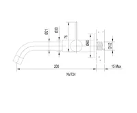 SAPHO TORI nástěnný ventil, 1/2", chrom (2)