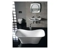 POLYSAN FLORA volně stojící vana litý mramor 180x80x67cm, bílá (1)