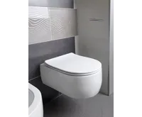 KERASAN FLO WC sedátko, SLIM, Soft Close, bílá (4)