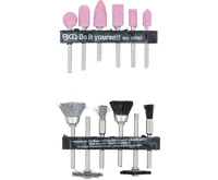 BGS Sada brusných kamenů a ocelového drátu / plastového kartáče | 12 ks. (3)