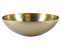 SAPHO MURANO SOFT BROWN skleněné umyvadlo na desku, průměr 40cm, zlatá/stříbrná (3)