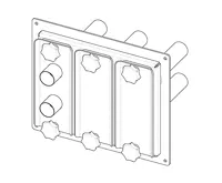 Atmos Rozdělovač pneumatické dopravy - 3 okruhy H0543