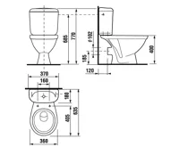 JIKA EUROLINE WC kombi - rovný odpad (1)
