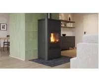 HS Flamingo Krbová kamna AQUAFLAM ® 17 s výměníkem - černá, základní regulace (28)