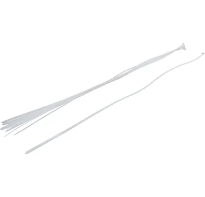 BGS Vázací pásek 8,0 x 1000 mm, bílý, 10 ks