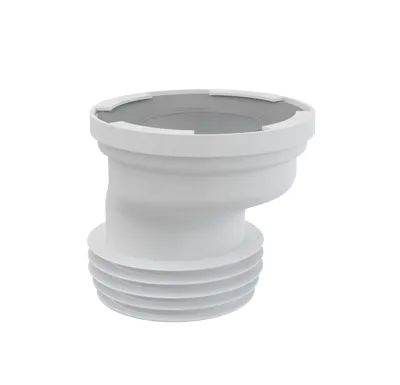 ALCAPLAST Dopojení k volně stojícímu WC, excentrické 20 mm, 110 mm, délka 125 mm, PP, bílé A991-20