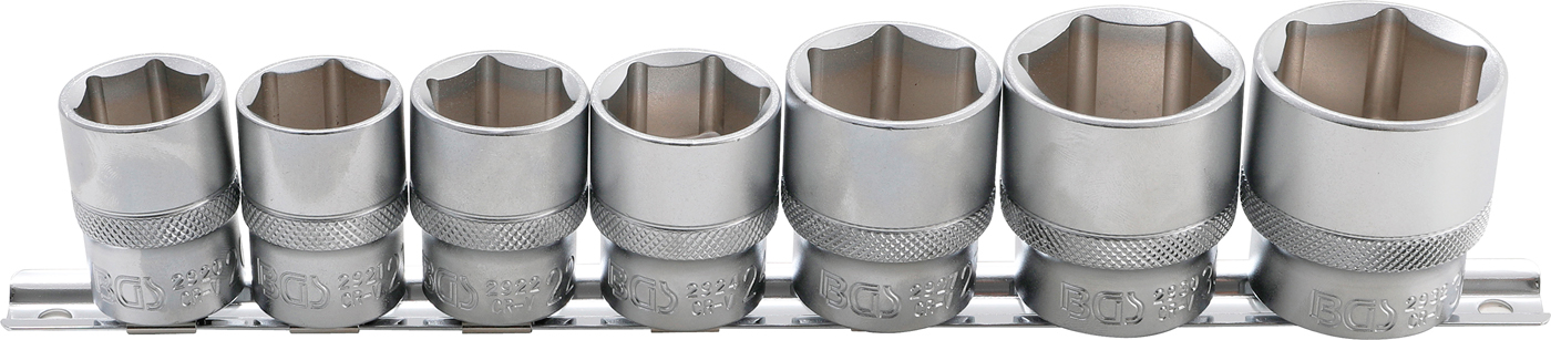 Bgs hlavice nástrčné 1/2", 6ti hranné 20-32 mm, 7 dílů