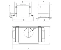 CATA Odsavač par EMPIRE VD 211060 Bílé sklo + DÁLKOVÉ OVLÁDÁNÍ (1)