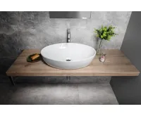 SAPHO PERA keramické umyvadlo na desku, 62,5x42cm, bílá (4)