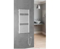 AQUALINE TONDI-E elektrické otopné těleso rovné 450x970 mm, 300 W, bílá (3)