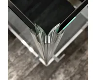 NOVEA Sprchový kout, čtverec, 100 cm, chrom ALU, sklo Čiré, dveře pravé a pevný díl (4)