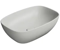 GSI NUBES keramické umyvadlo na desku 50x35cm, cenere mat