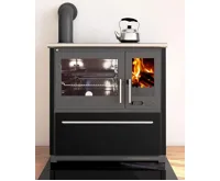 PLAMEN PLAMEN Sporák na tuhá paliva 850 GLAS - L černý PLAMEN PLAMEN Sporák na tuhá paliva 850 GLAS - L černý