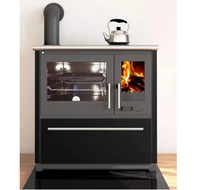 PLAMEN PLAMEN Sporák na tuhá paliva 850 GLAS - L černý