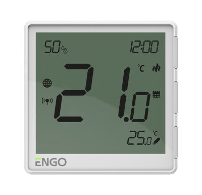 ENGO Controls Chytrý termostat EONE-230W, bílý, ENGO Smart, TUYA