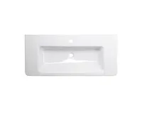 SAPHO CITY keramické umyvadlo hranaté 100x45cm, bílá (1)