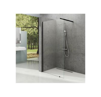 Ravak sprchový kout  Walk In-Wall-90 v.200 Black + Transparent (pouze SKLO a těsnění)