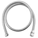 SAPHO SOFTFLEX plastová sprchová hadice, 100cm, metalická stříbrná/chrom