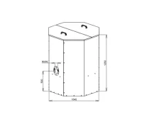 Atmos Nádrž na pelety 1000 l - červená (1)