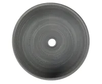 SAPHO PRIORI keramické umyvadlo na desku, Ø 41 cm, šedá se vzorem (3)