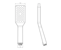 SAPHO Ruční sprcha se samočistícím systémem, 240mm, ABS/chrom (8)