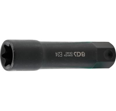 BGS Hlavice nástrčná úderová E-profil E 24 x 100 mm, 22 mm šestihran