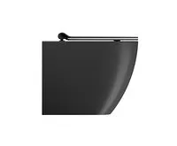 GSI PURA WC mísa stojící, Swirlflush, 36x55cm, spodní/zadní odpad, černá dual-mat (1)