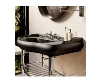 KERASAN RETRO keramické umyvadlo 100x54,5cm, černá mat (1)