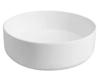 ISVEA INFINITY ROUND keramické umyvadlo na desku, průměr 36cm, bílá mat (6)