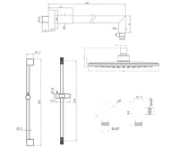 BRUCKNER SCHMITZ podomítkový sprchový set s pákovou baterií, 2 výstupy, chrom (7)