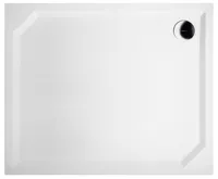 GELCO SARA sprchová vanička z litého mramoru, obdélník 90x75cm, bílá