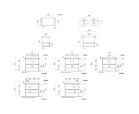 GSI NUBES/NORM konstrukce pod umyvadlo 100x50cm, černá mat/ořech (6)