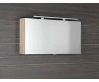 SAPHO CLOE galerka s LED osvětlením 100x50x18cm, jilm bardini (3)