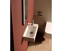 SAPHO ARIANA umývátko, litý mramor, 50x25cm, baterie vpravo, bílá (7)