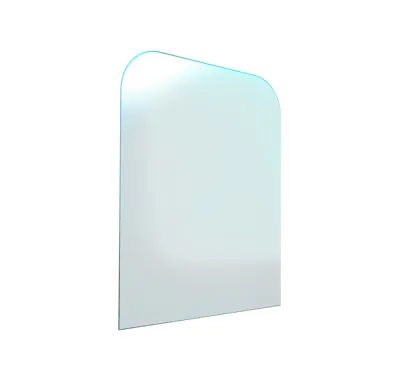 HS Flamingo Sklo pod kamna - Oblouk 1000x1200 mm / 2xR200 / 6 mm